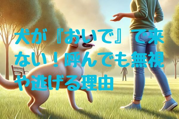 犬が『おいで』で来ない！呼んでも無視や逃げる理由と効果的な呼び戻しトレーニング法