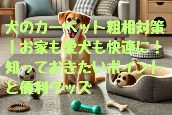 犬のカーペット粗相対策｜お家も愛犬も快適に！知っておきたいポイントと便利グッズ