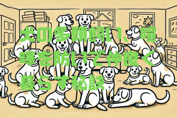 犬の多頭飼い、喧嘩を防いで仲良く暮らす秘訣
